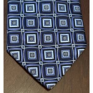 Classic Tie Blue Hand Made 100% Polyester Men’s Neck Tie Made In China